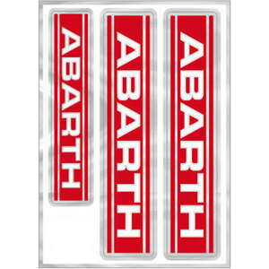 ABARTH - Adesivi Scritta Abarth - ABARTH - Adesivi
