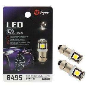 D-GEAR - Lampadina BA9S a led GTR - BA9S Canbus SMD Led - D-GEAR - Lampadina BA9S a led