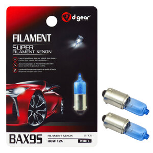 D-GEAR - Lampadina BAX9S a filamento BAX9S Super Filament Xenon - D-GEAR - Lampadina BAX9S a filamento