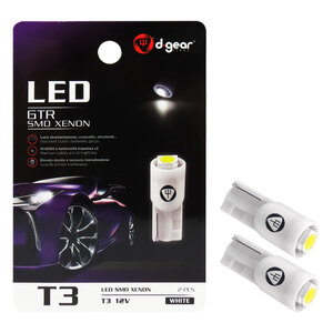 D-GEAR - Lampadina cruscotti GTR - T3 SMD Led - D-GEAR - Lampadina cruscotti