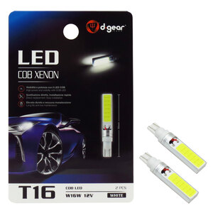 D-GEAR - Lampadina T16 W16W a led T16 Led Cob  Xenon - D-GEAR - Lampadina T16 W16W a led