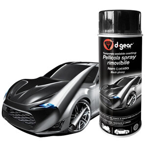 D-GEAR - Vernice-removibile spray Nero lucido - D-GEAR - Vernice-removibile spray