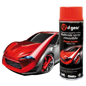 D-GEAR - Vernice-removibile spray Rosso lucido - D-GEAR - Vernice-removibile spray