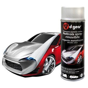 D-GEAR - Vernice-removibile spray Argento metallizzato - D-GEAR - Vernice-removibile spray