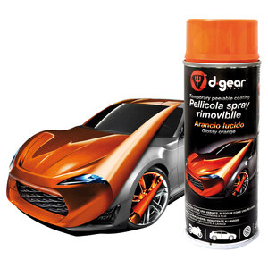 D-GEAR - Vernice-removibile spray Arancio lucido - D-GEAR - Vernice-removibile spray