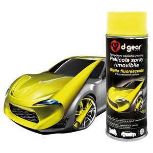 D-GEAR - Vernice-removibile spray Giallo fluo - D-GEAR - Vernice-removibile spray