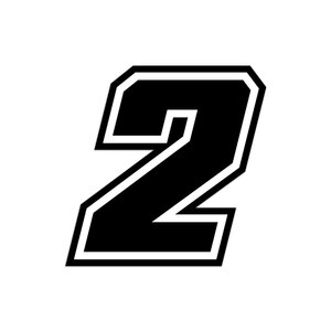 GAT - Numeri e lettere adesive Race moto GP - GAT - Numeri e lettere adesive