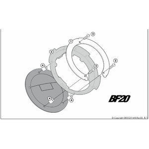 GIVI - Borsa da serbatoio - Flangia - GIVI Honda CB, CBR, Crosstourer, VFR - Borsa da serbatoio - Flangia