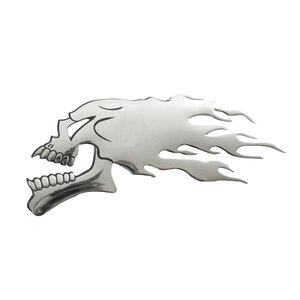 LAMPA - Emblema 3D Skull Flames - LAMPA - Emblema 3D