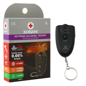 KIKSAFE - Etilometro Keyring Alcohol Tester - KIKSAFE - Etilometro