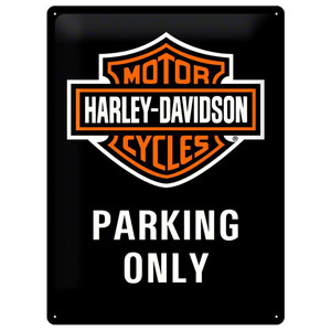 NOSTALGIC ART - Cartello in latta Harley Davidson Parking Only - NOSTALGIC ART - Cartello in latta