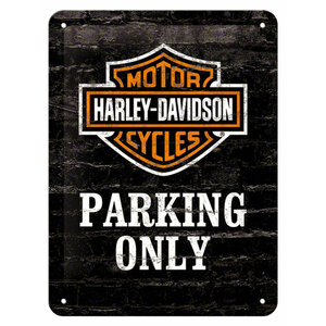 NOSTALGIC ART - Cartello in latta Harley Davidson Parking Only - NOSTALGIC ART - Cartello in latta