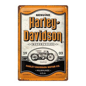 NOSTALGIC ART - Cartello in latta Harley Davidson - NOSTALGIC ART - Cartello in latta