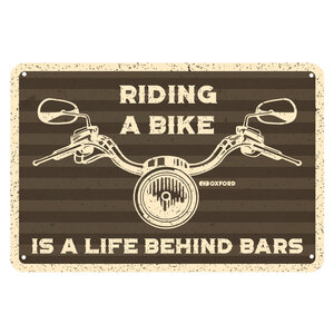 OXFORD - Cartello in latta Riding a Bike - OXFORD - Cartello in latta