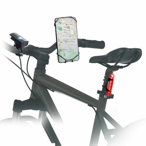 SBS - Kit luci anteriore + posteriore Con supporto smartphone - SBS - Kit luci anteriore + posteriore