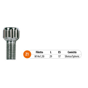 TECNOSTEEL - Bulloni antifurto e chiavi - TECNOSTEEL Audi A3, Skoda Fabia, Octavia - Bulloni antifurto e chiavi