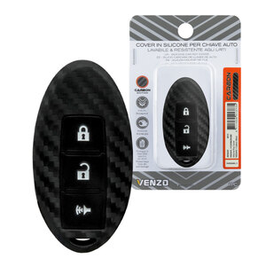 VENZO - Cover chiave Carbon Edition - VENZO Nissan Murano, Qashqai, Tiida - Cover chiave