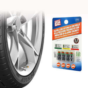 WEKGO - Cappucci valvola Con indicatore di pressione - WEKGO - Cappucci valvola